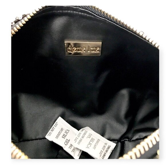 NWT Deux Lux Oval Messenger Bag, Grey Vegan Leather , Cross Body Bag - Picture 5 of 6